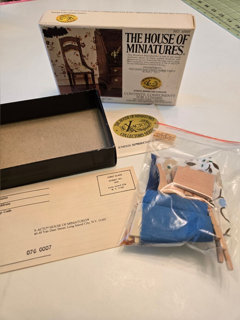 The House Of Miniatures Vintage Dollhouse Furniture Kits, Chair, Clock DIY - Picture 5 of 7